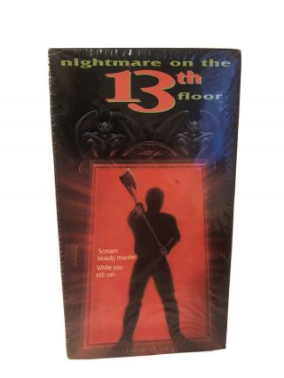 Nightmare On The 13th Floor Vhs Horror Rare Htf Oop Slasher