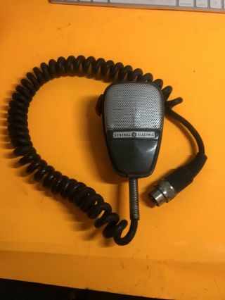 Vtg Rare General Electric Cb Radio Microphone Shure Brothers Em25a Ge