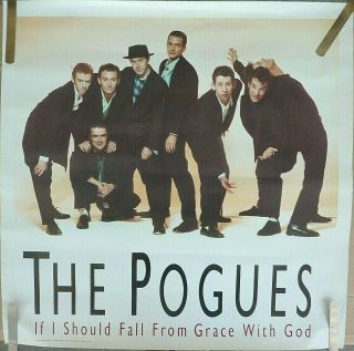 Rare The Pogues Should Fall From Grace 1988 Vintage Music Store Promo Poster