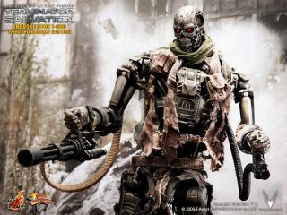 Hot Toys Mms 104 Terminator Endoskeleton T 600 (weathered Rubber Skin)