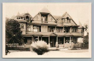 Winchester Mystery House San Jose California Rppc Rare Vintage Photo Azo 1930s