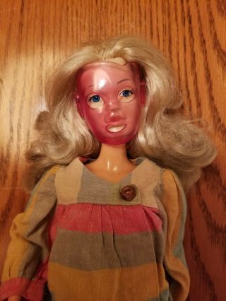 Vintage 1978 Mego Corp Blonde 18 " Candi? Doll With Pink Mask