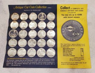 Sunoco Antique Car Coins Series 1,  Set Of 23 Coins