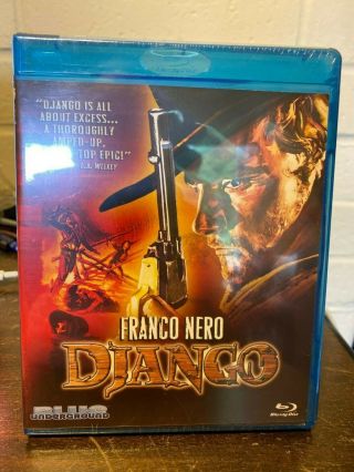 Franco Nero Django Blue Underground Blu - Ray Usa Region Rare Oop