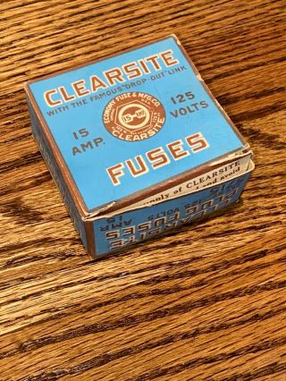 Antique Clearsite Fuses Box With Fuses 2