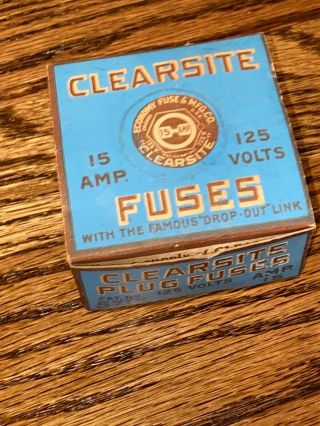 Antique Clearsite Fuses Box With Fuses 3
