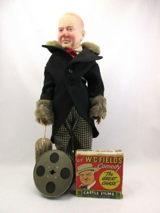 Vtg Wc Fields " The Great Chase " 16mm Castle Films & Effanbee Centennial 15 " Doll
