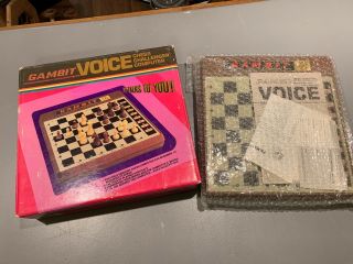 Rare Gambit Voice Chess Challenger Computer 6095 Fidelity International 1985 Vtg