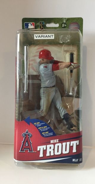 Rare Mike Trout Mcfarlane Mlb Anaheim Angels Series 33 Variant 1108 Of 2000