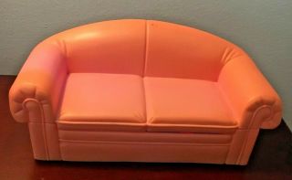 Barbie Pink Sofa Couch Love Seat Plastic - By Mattel - Vintage 1994