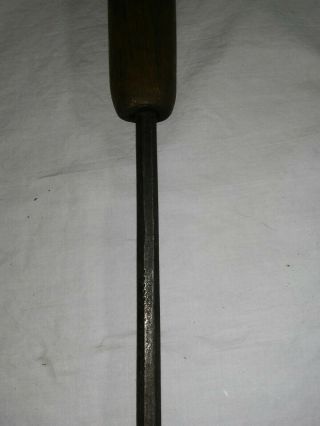 Antique Tool VTG Hand Forged Wood Handle Slotted/Straight Screwdriver 19 1/4” 3