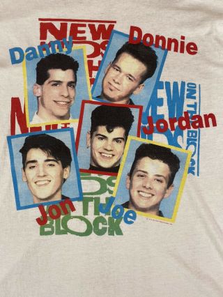Rare Vintage 1989 Kids On The Block T Shirt Nkotb Size Xl