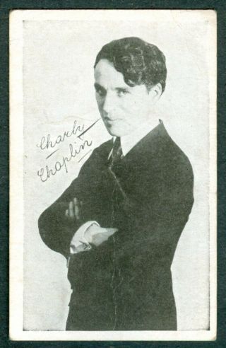 1921 Charlie Chaplin Bread Card D55 The Tramp Morehouse Movie Star Rare