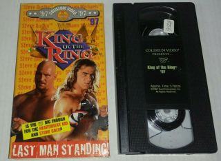 Rare King Of The Ring Vhs 1997 Vintage Wwf Wwe Ppv - Undertaker,  Steve Austin