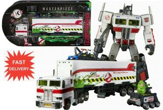 Hasbro Transformers Sdcc Ghostbusters Mp - 10 G Ecto - 35 Optimus Prime Fast Ship