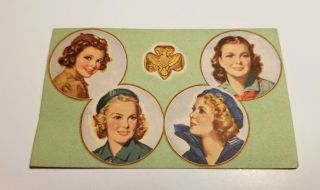 GIRL SCOUTS BROWNIE 1946 MEMBERSHIP CARD TROOP 59 WEST LYNN MA VTG ANTIQUE 2