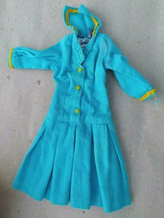 Vintage 1969 Barbie See Worthy 1872 Mattel Sea Aqua Sailor Dress Tlc