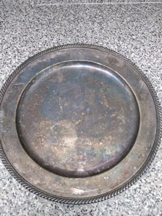 Gorham Co Silver Soldered 14 " Round Tray