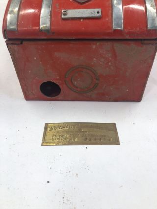 Edwards Fire Alarm Pull Station VINTAGE RARE With Motor And Back Box Old 3