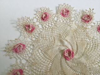 Antique Hand Crochet Doily Vintage Lace Doilies 12”