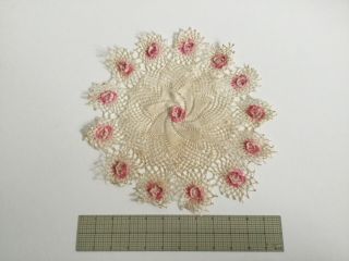 Antique Hand Crochet Doily Vintage Lace Doilies 12” 3