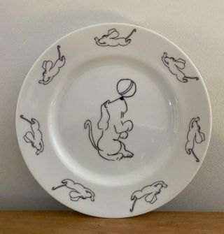 Rare James Thurber Porcelain Dog With Ball Basset Hound 8 " Decorative Plate Perf