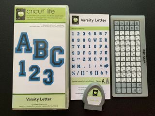 Varsity Letter Cricut Cartridge - Font - Sports - Numbers - Rare - Not Linked