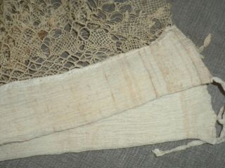 Antique Handmade Cotton Needle Lace Collar 3