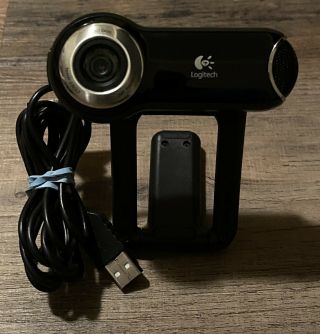 Rare Logitech V - U0009 Usb Work Webcam Pro 9000 2mp Autofocus Zeiss Lens