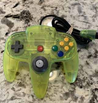 Nintendo 64 N64 Controller Extreme Green Limited Edition Lime Neon Rare Tight