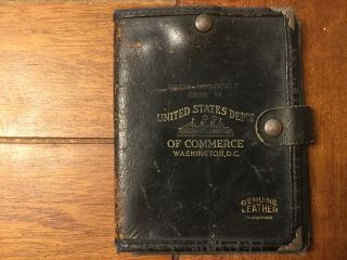 Rare Wwii Us Navy Seaman Sailor Identification Id Card Leather Wallet Billfold