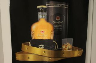 Rare Large Crown Royal Cask No.  16 Vertical Banner Newest Member of Crown Family 2