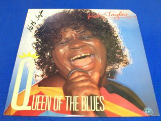 Koko Taylor - ‎queen Of The Blues - 1985 Soul Lp (rare Signed) Ex Vinyl Record