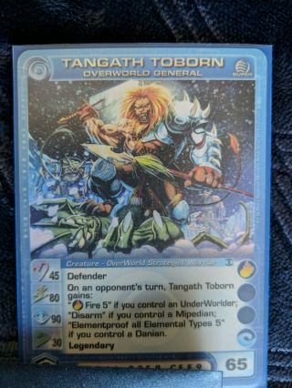 Chaotic Tcg Forged Unity Rare Tangath Toborn Overworked General