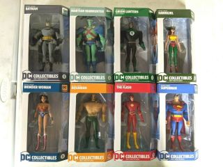 Dc Collectibles Justice League Animated Complete Set Of 8 Figures Jlu