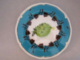 Anthropologie Lou Rota Puffer Fish Nature Table 9.  5 " Plate For Display Rare
