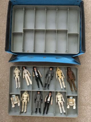Kenner 1977 Star Wars Mini - Action Figures Collectors Case,  12 Figures Dated 1977 2