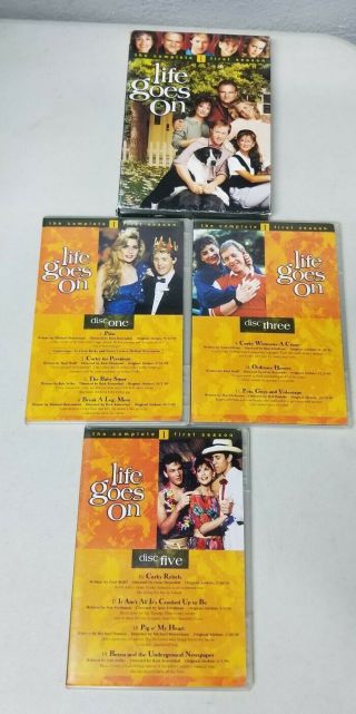 Life Goes On The Complete First Season 1st Dvd 6 - Disc Set Rare Oop T.  V Series