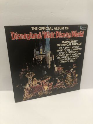 The Official Album Of Disneyland/walt Disney World Rare 1980 Lp Disney