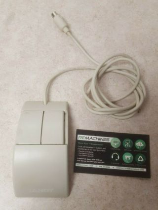 Rare Vintage Tandy Ps2 Computer Mouse Ps/2 Model: 25 - 1042 Beige