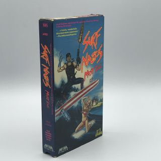 Surf Nazis Must Die.  RARE Cult VHS Tape.  Troma Media 1987.  &. 3