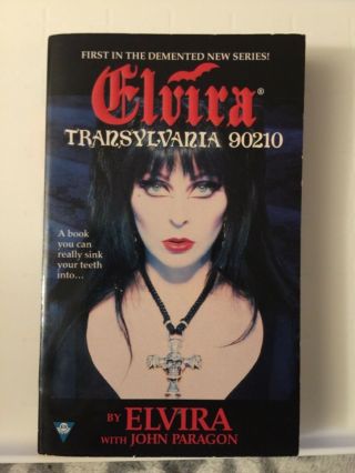 Elvira Transylvania 90210 John Paragon Vintage 1996 Paperback Book Rare Horror
