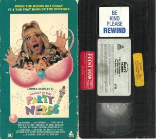 Assault Of The Party Nerds Vhs Rare & Oop Cult Comedy Movie Prism Linnea Quigley