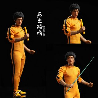 Bruce Lee Game Of Death Statue Dj - Custom 1/4 Scale Action Figure Model Toys
