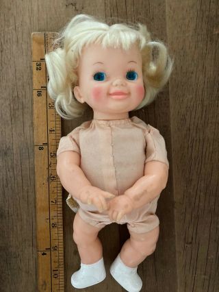 Vintage Ideal Newborn Thumbelina In A Minute Thumbelina Doll 1970