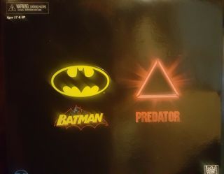 Sdcc 2019 Exclusive Neca Batman Vs Predator 2 Figure Set - Never Opened Nib