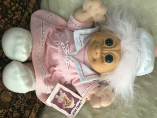 Vintage Russ Berrie 12 " Buffy Troll Doll W/ Pink Hair & Dress Kidz Sailor Soft