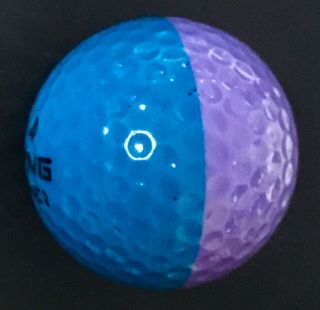Ping Eye 2 Teal & Purple Lavender Golf Ball Rare Display 2 Color No Logo Rare