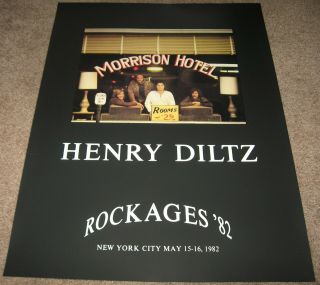 Rare Doors Vintage Jim Morrison Hotel Henry Diltz Photo Poster 1982