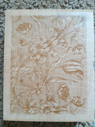 All Night Media Rubber Stamp Anna Griffin Antique Looking Tulips Floral 580k02